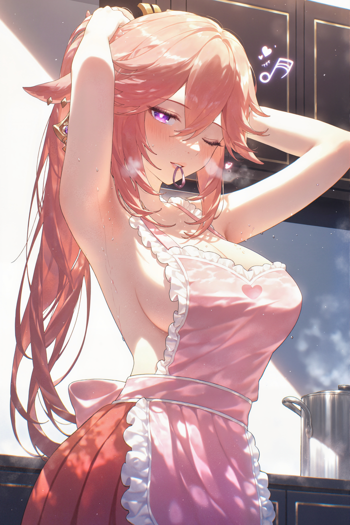 i will make you some food okay sweetie? You just lay there and look pretty~