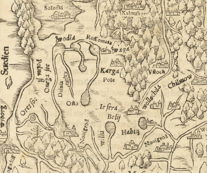    ,  (Oresfoc) 14      -      (Moschovie. 1554. Sebastian Munster).