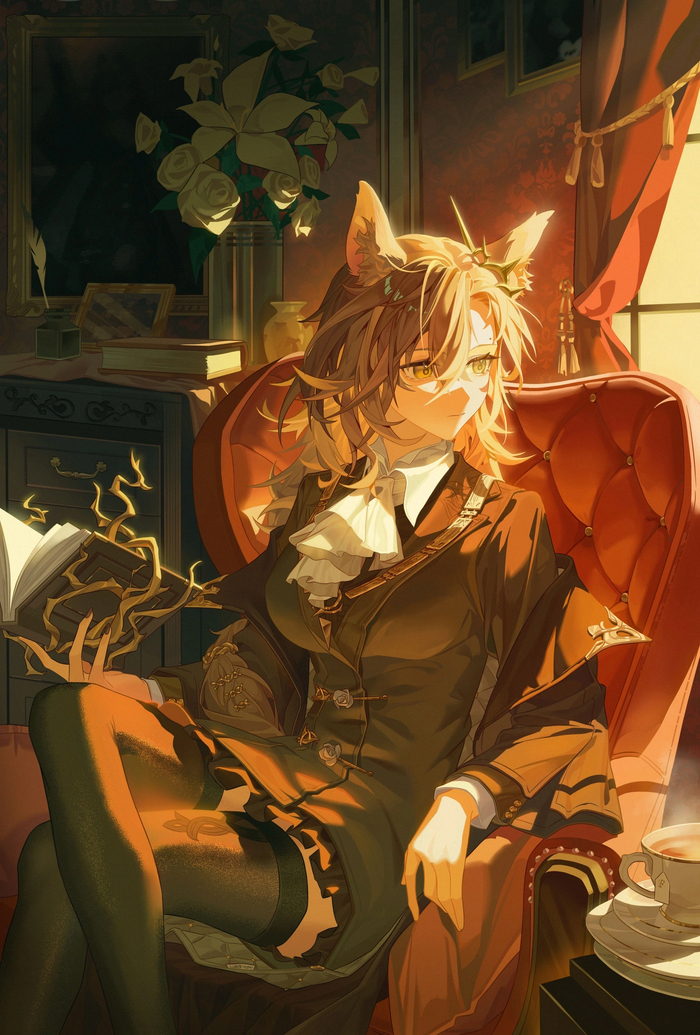 Penance , Anime Art, Animal Ears, Arknights, Penance, 