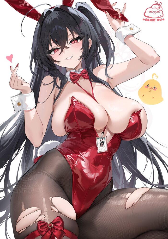 Taihou Anime Art, , Azur Lane, Taihou,  , , Bunnysuit, Manjuu, Bunny Ears
