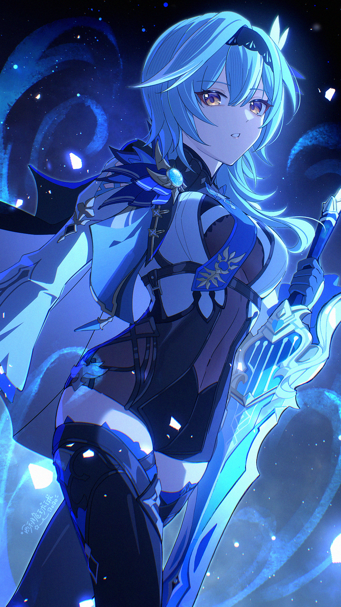  , Pixiv, Anime Art, Genshin Impact, Eula (Genshin Impact)