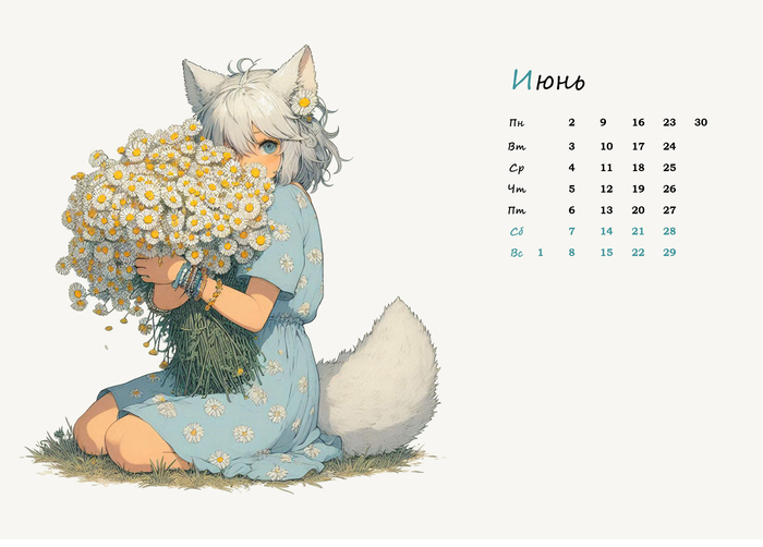  -2025:   , , Anime Art, , , Original Character, , Animal Ears, , , , Ginger & White