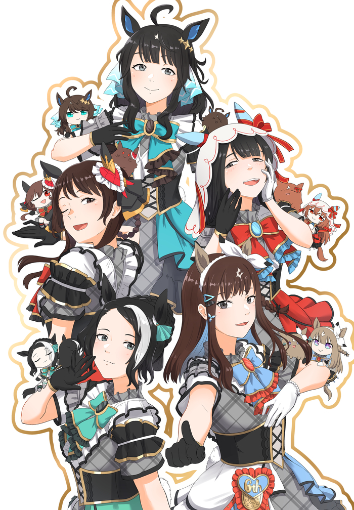       Uma Musume , Anime Art, Uma Musume Pretty Derby, Daring Tact, Mejiro Ramonu, Almond Eye, Gentildonna (Umamusume), Still in love (umamusume), Animal Ears, 