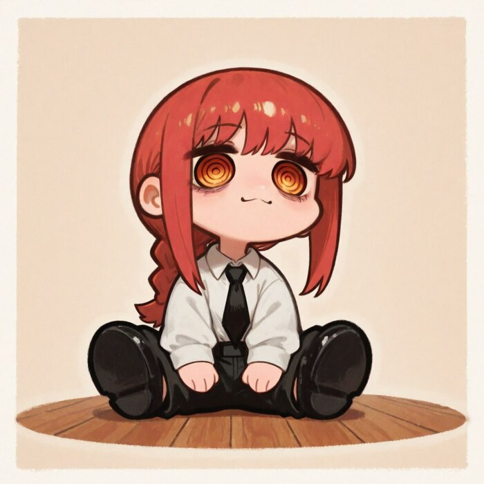 Chibi Makima  , Anime Art, , , Makima, Chainsaw Man
