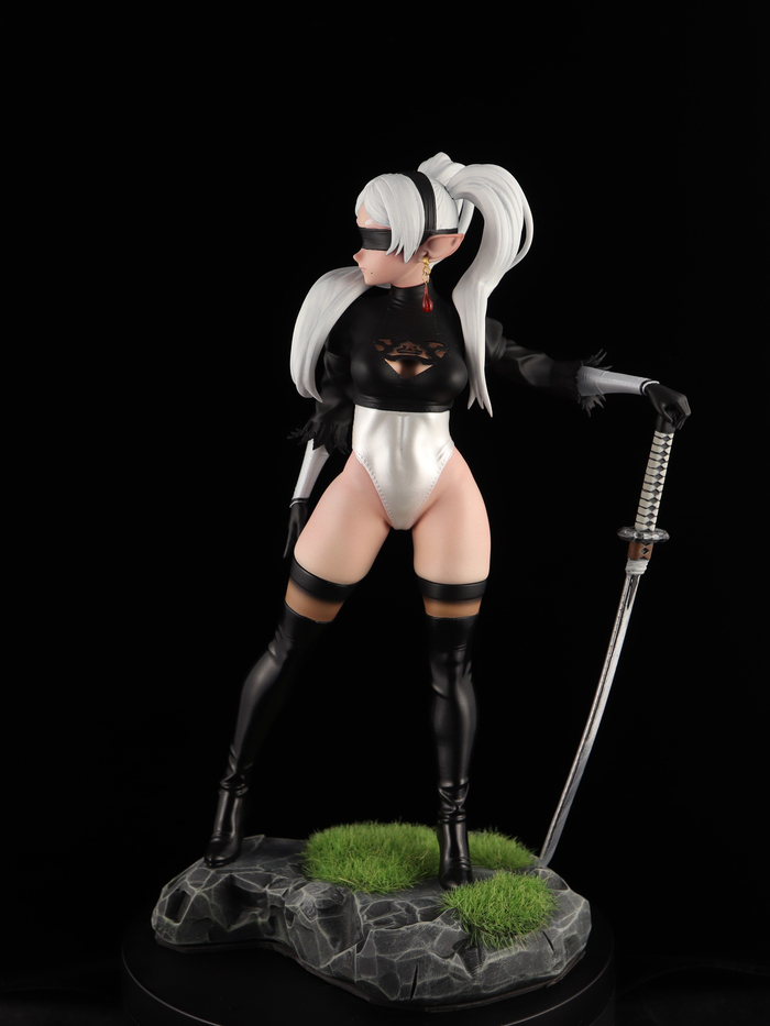   Frieren/2B ,  , 3D , , 3D , , , ,  , Yorha unit no 2 type B, Frieren, Sousou no Frieren, Nier Automata, , 