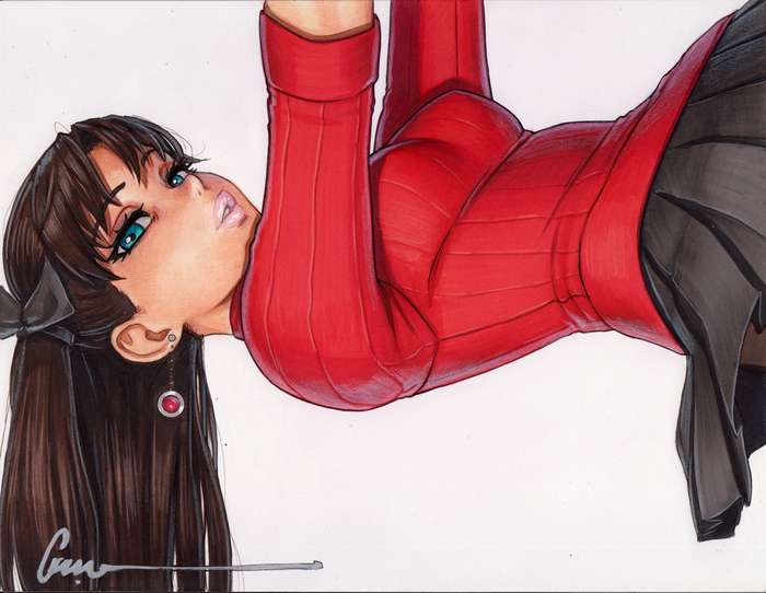    Omar Dogan, , Anime Art, , , Fate, Fate-stay Night, Tohsaka Rin,   
