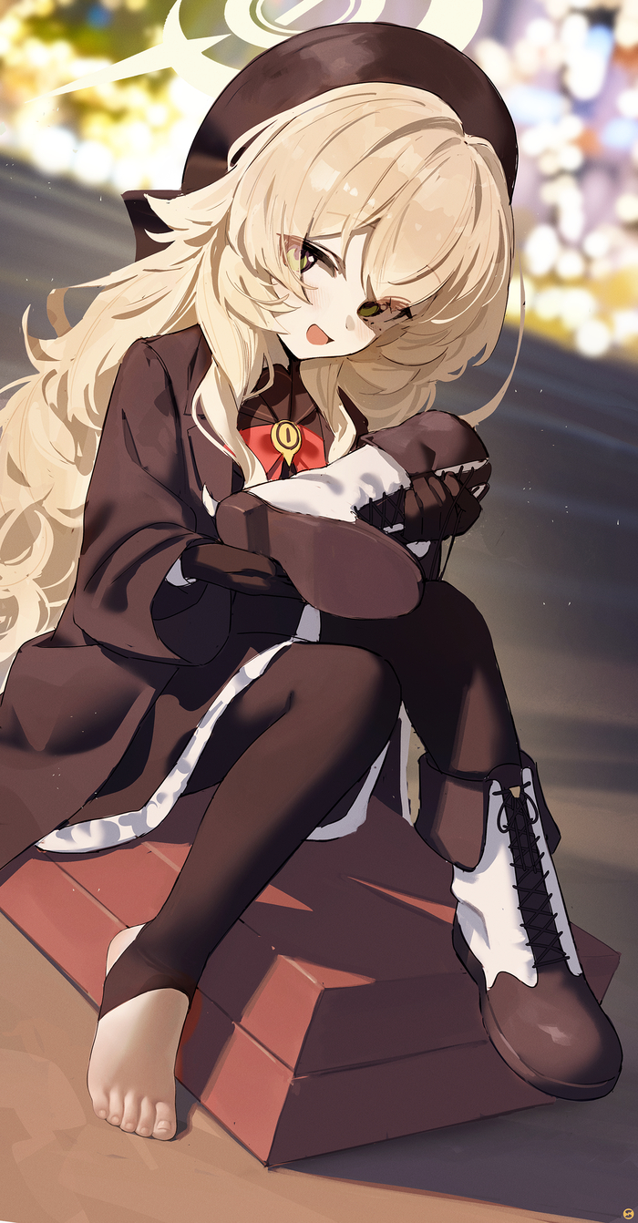 NiyaNiya , Anime Art, Loli, Blue Archive, Professor Niyaniya