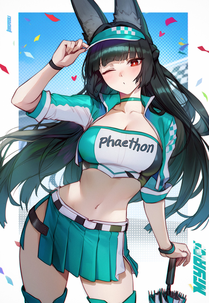  Zenless Zone Zero, Hoshimi Miyabi (zzz), , , , Anime Art, ,  , Dirresponsibly, Animal Ears