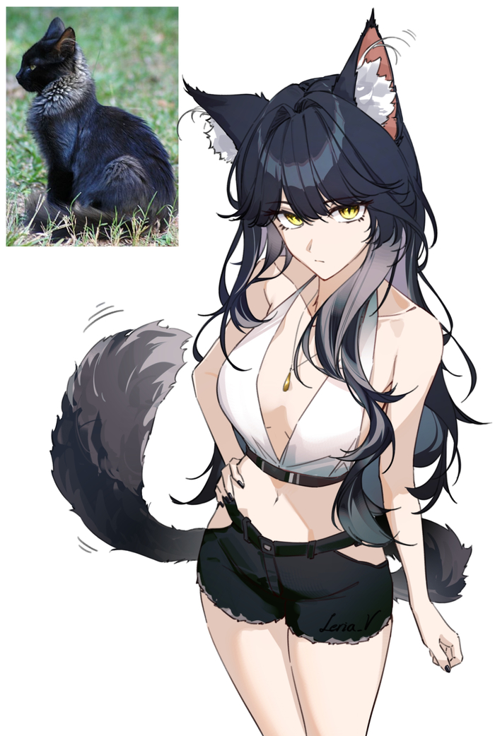  , Anime Art, , , 2D vs 3D, Animal Ears, , 