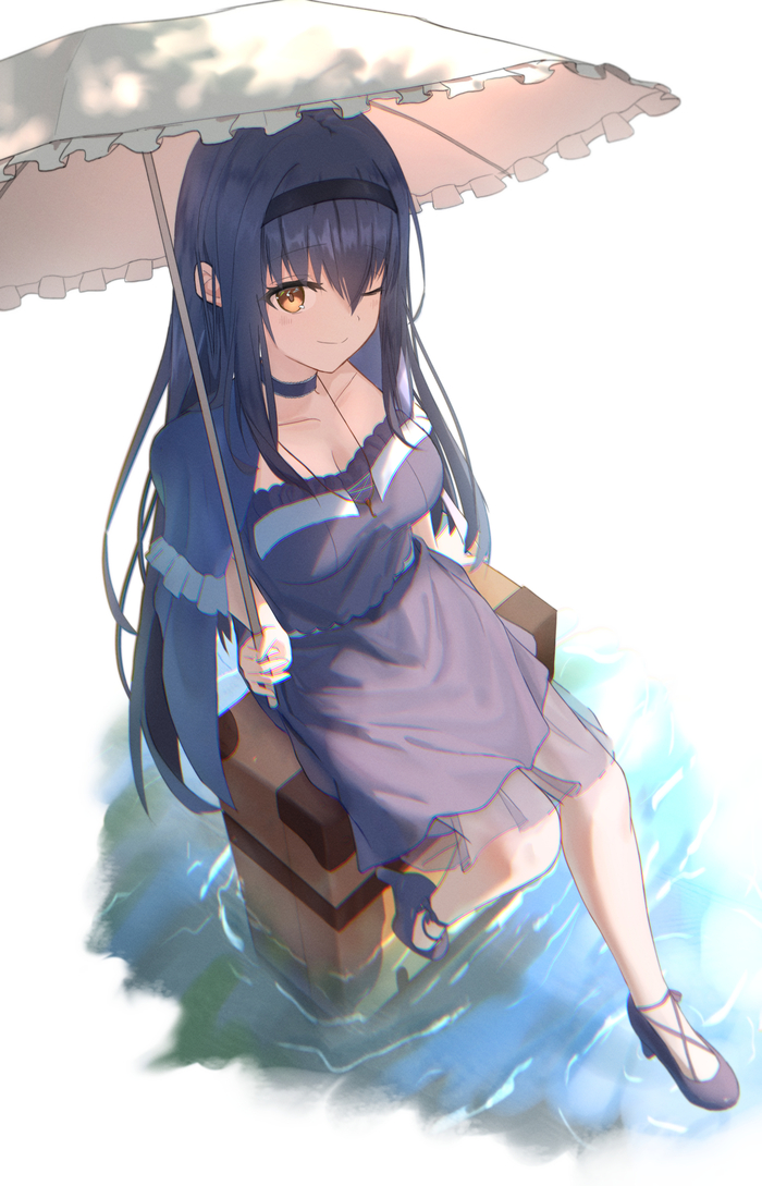Kamome Kushima Anime Art, , Pixiv, , Kamome Kushima, Summer Pockets
