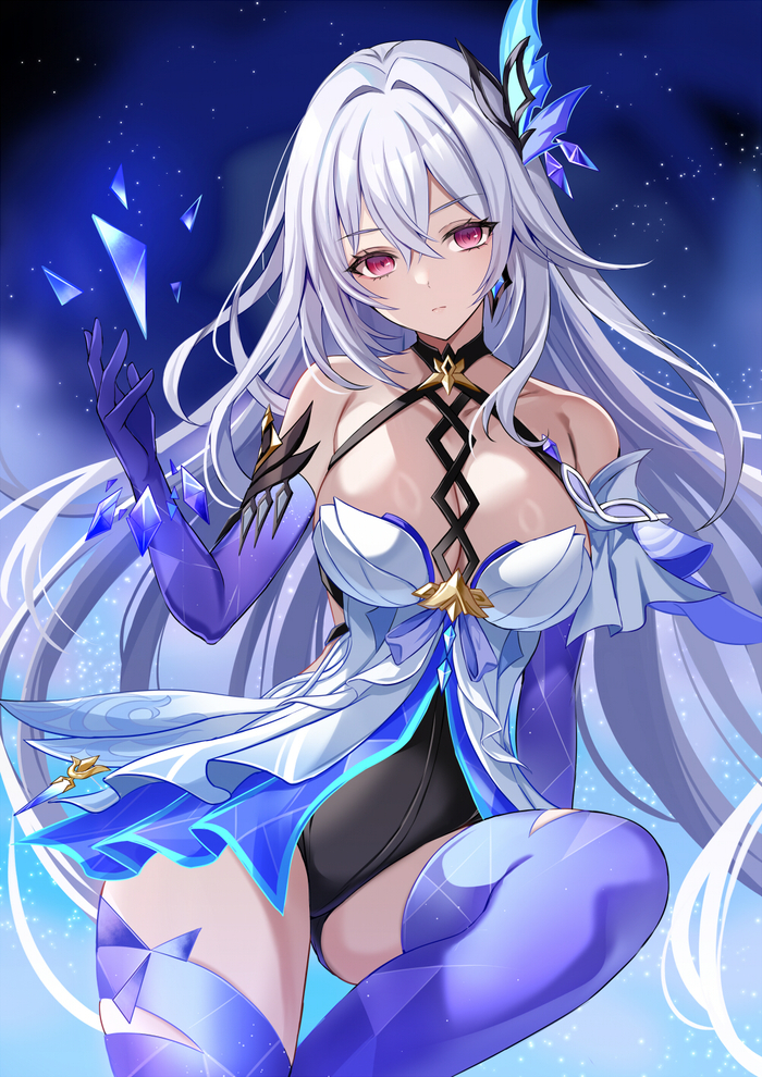  Genshin Impact, Pixiv, Anime Art, , Skirk (Genshin Impact)