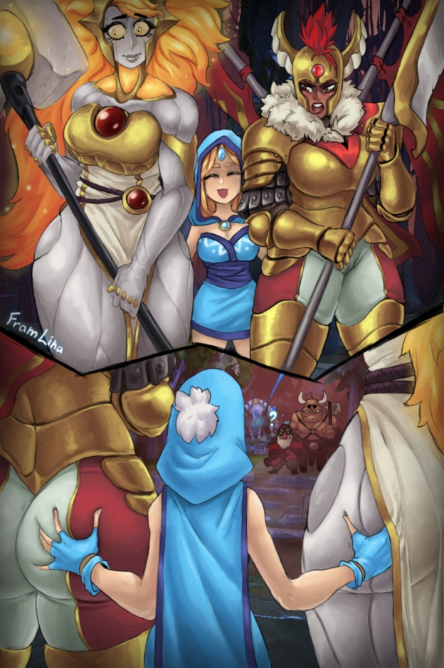   ,   , Dota, Crystal Maiden, Dawnbreaker, Legion Commander, 