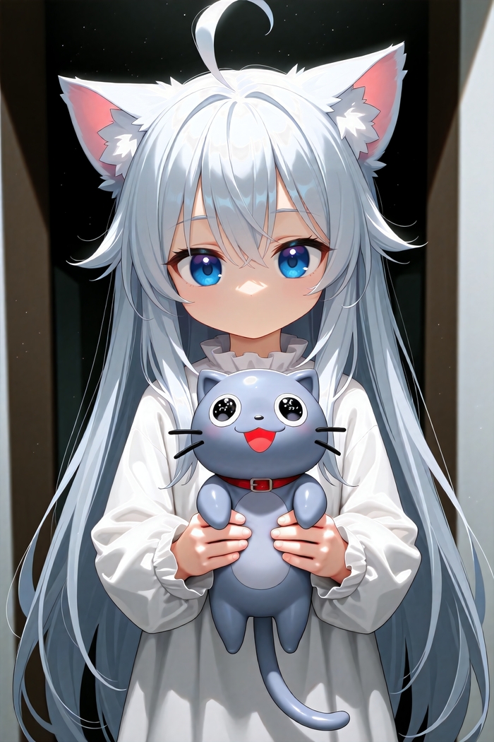    , Anime Art, Stable Diffusion,  , , , Loli, Animal Ears, 