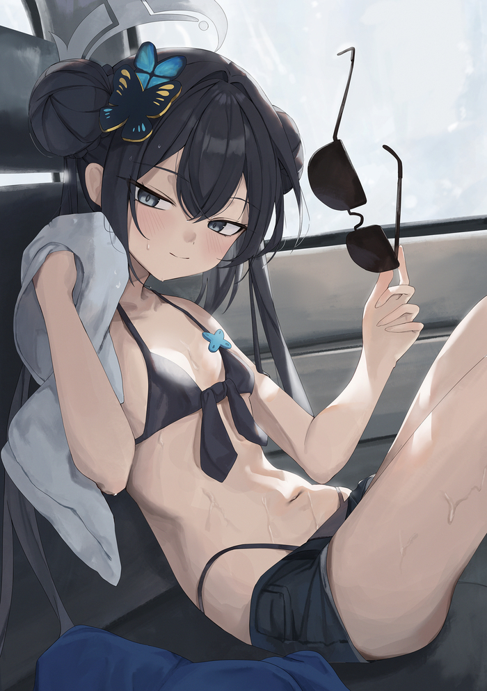   , Anime Art, Loli, Blue Archive, Kisaki, , 