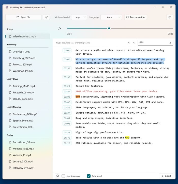 Бесплатная расшифровка аудио и видео в текст