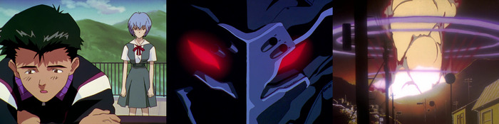 Рей пришла за Тодзи. Что-то пошло не так при активации Евы-03. Взрыв испытательного комплекса.