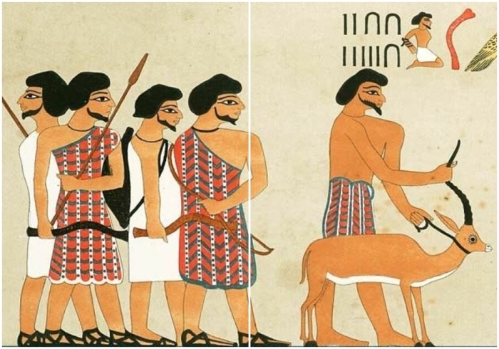 Вот как гиксосов изображали в Древнем Египте