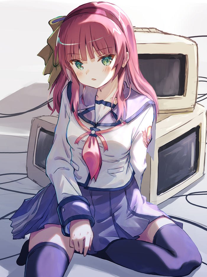 Yuri Nakamura Anime Art, , Angel Beats!, Nakamura Yuri, Pixiv,  