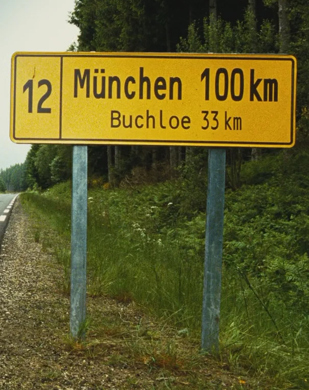 Road to Munich - Images, Road sign, Humor