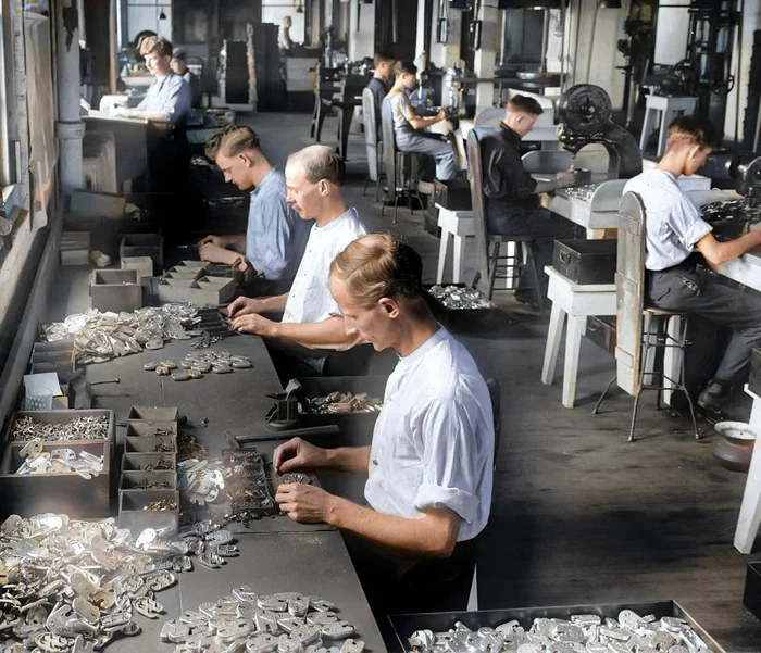 Подборка интересных и необычных фотографий из США. 20 раскрашенных фотографий ХХ века. Часть 22 Историческое фото, Старое фото, 20 век, Фотография, США, Колоризация, Длиннопост