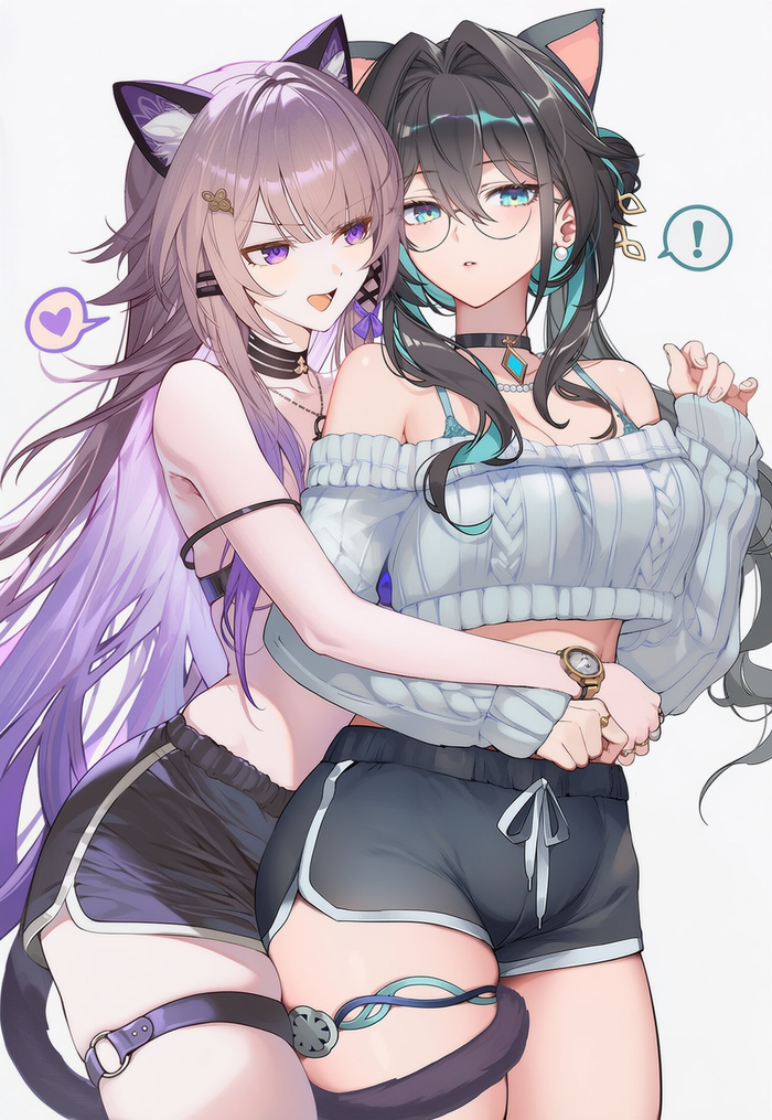  Honkai: Star Rail, The Herta (Honkai: Star Rail), Ruan Mei (Honkai: Star Rail), , , , , Anime Art,  , Animal Ears, 