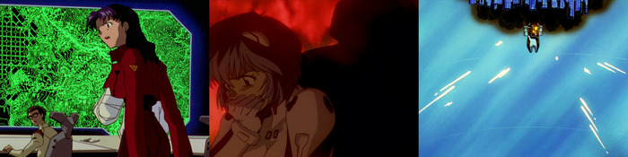 Мисато пытается "на коленке" соорудить план обороны. Ева-01 отвергает Рей. Зеруил спускается в Геофронт.