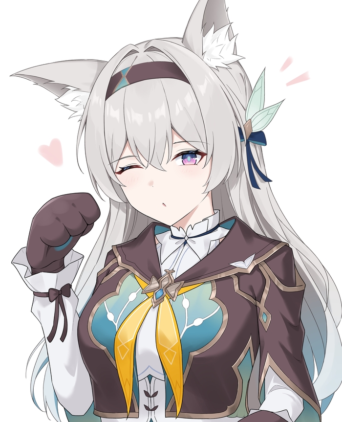  Pixiv, Anime Art, , Honkai: Star Rail, Animal Ears, Firefly (Honkai: Star Rail)