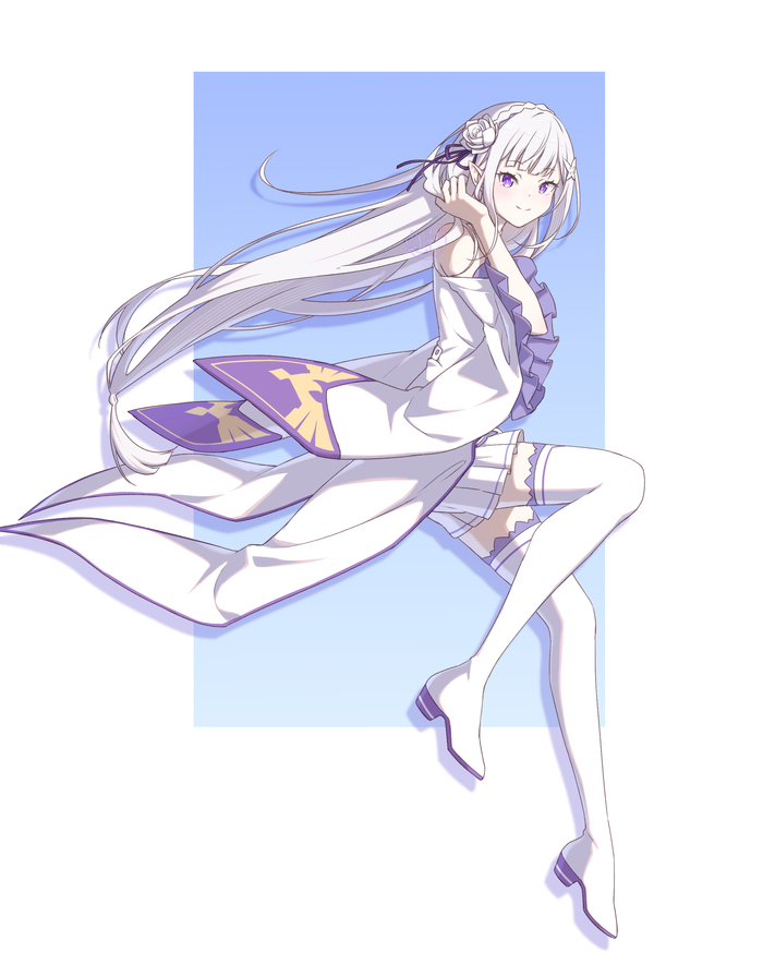  , Anime Art, Pixiv, Emilia, Re:Zero Kara