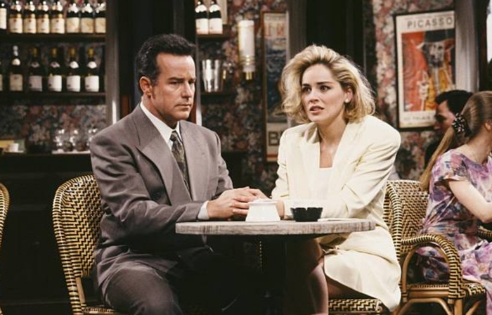 С Шэрон Стоун в 17 сезоне Saturday Night Live.