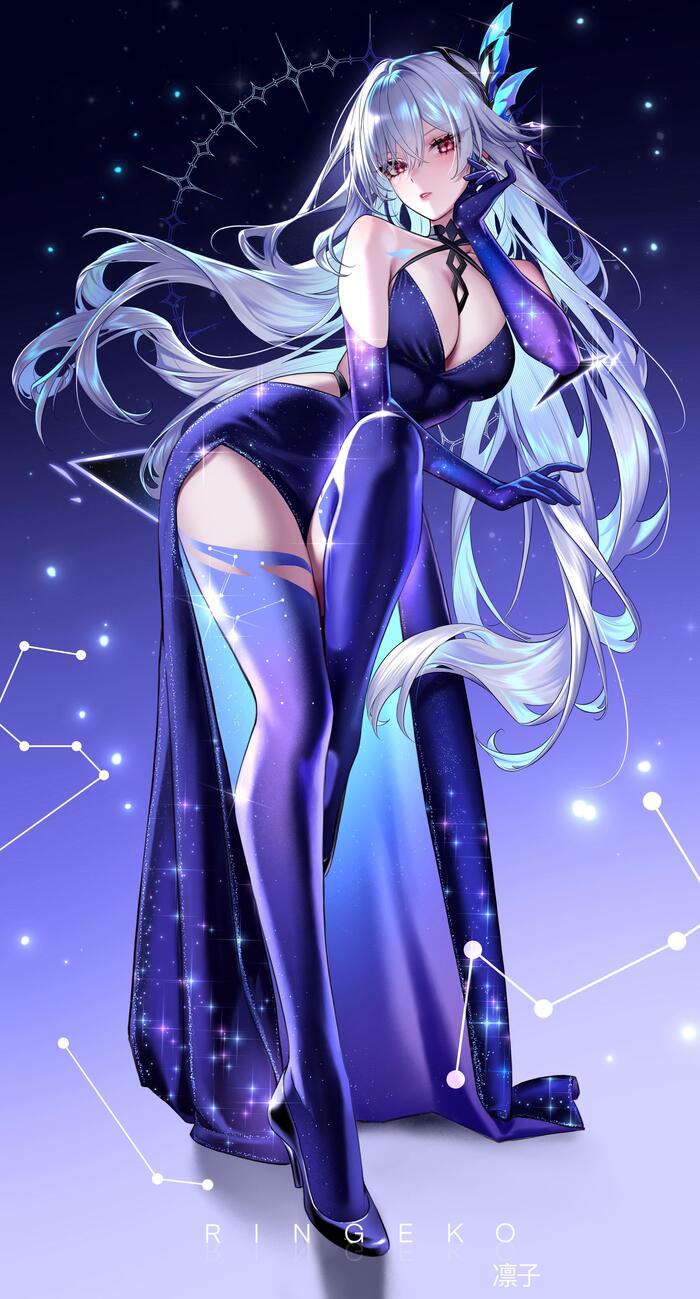    Ringeko Genshin Impact, , Anime Art, Skirk (Genshin Impact), Ringeko,  