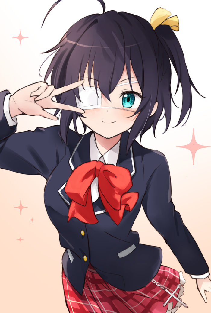 Rikka Anime Art, , Chuunibyou demo koi ga Shitai!, Takanashi Rikka, , Pixiv,  ,  