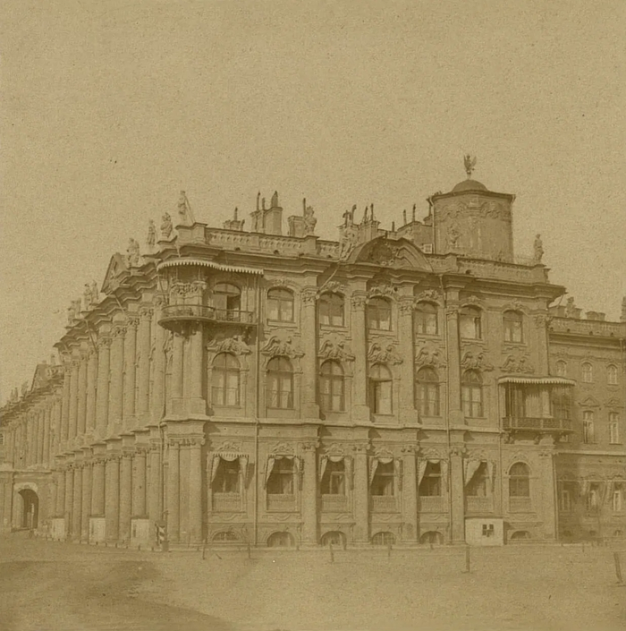 Зимний дворец. Часть фасада. 1850 – 1859 гг.