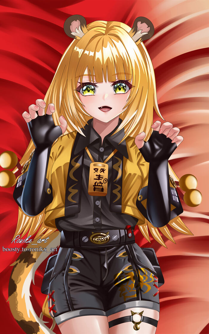 Ju Fufu (zenless zone zero) Ju Fufu (zzz), Zenless Zone Zero, , Anime Art, , Animal Ears, 