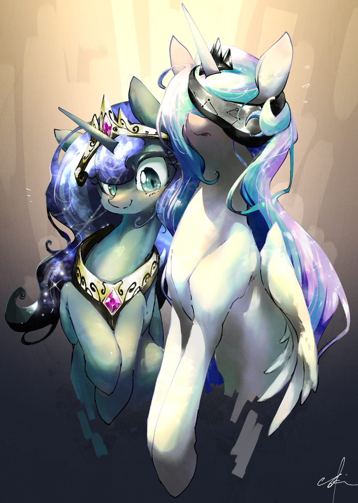 Ѹ My Little Pony, Princess Celestia, Princess Luna