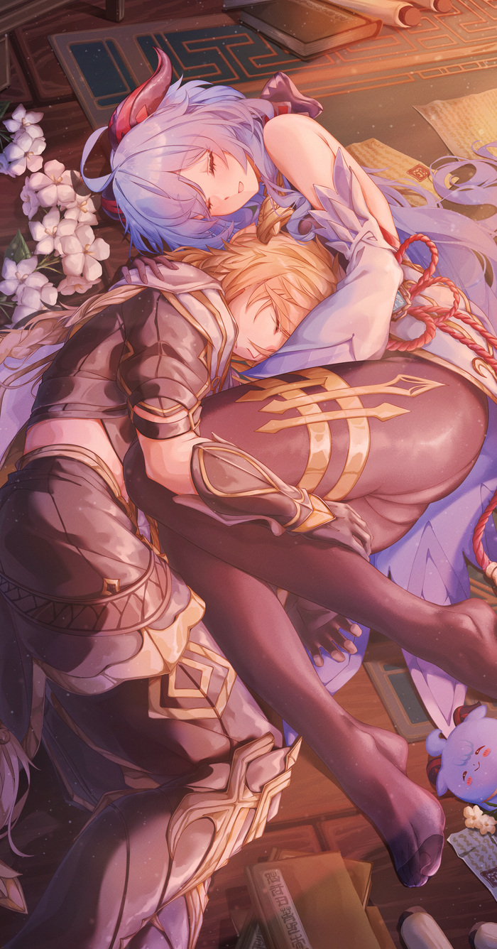     Pixiv, Aether (Genshin Impact), Ganyu (Genshin Impact), Genshin Impact, , Anime Art