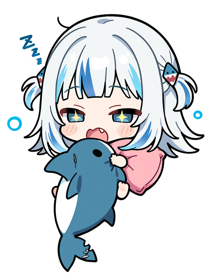   Gawr Gura:) Stable Diffusion, Sd, Anime Art,  , Gawr Gura, , , Hololive, Virtual YouTuber