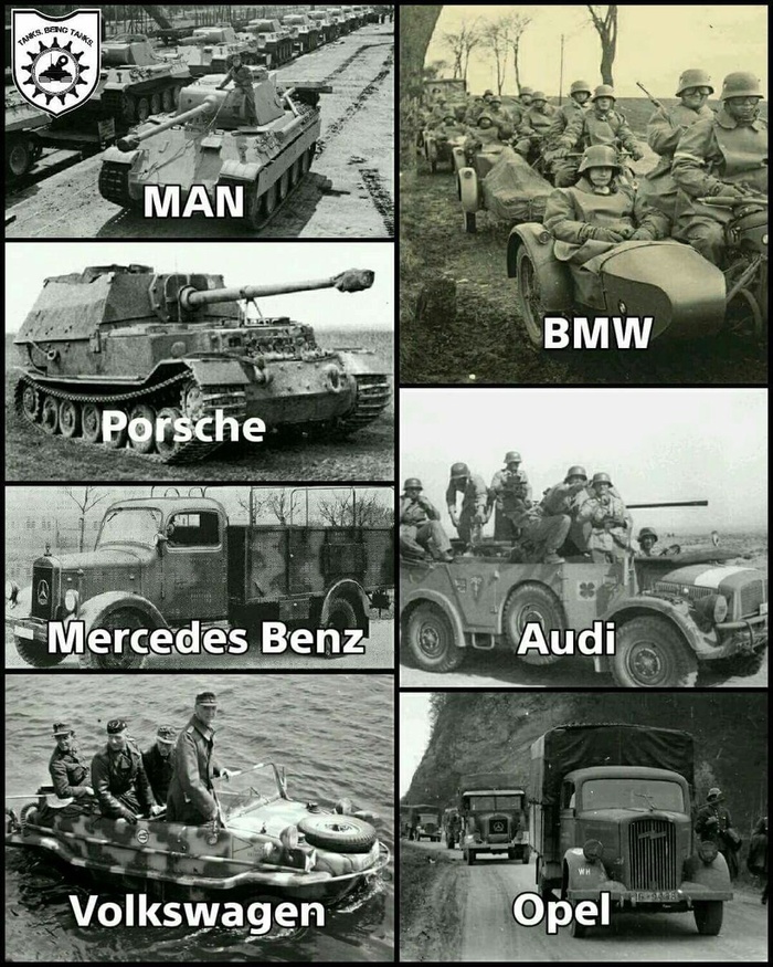 Компании, примкнувшие к Гитлеру