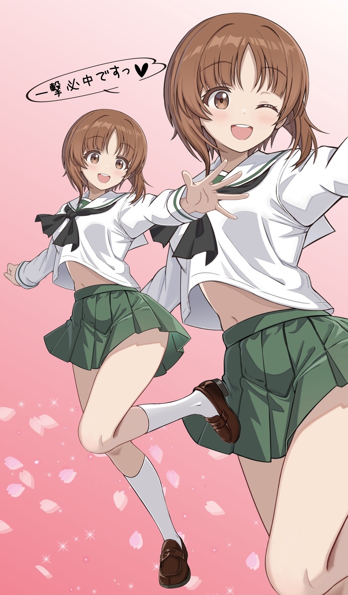 Miho Nishizumi Anime Art, , Girls und Panzer, Nishizumi miho, Pixiv,  