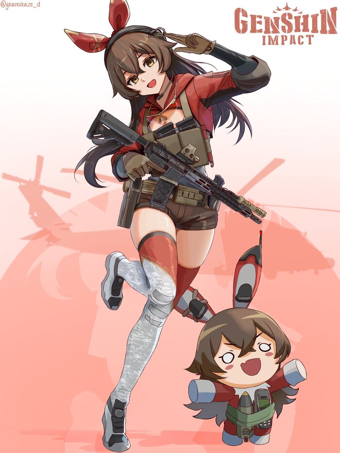   Genshin Impact, , Anime Art, Amber, , , 