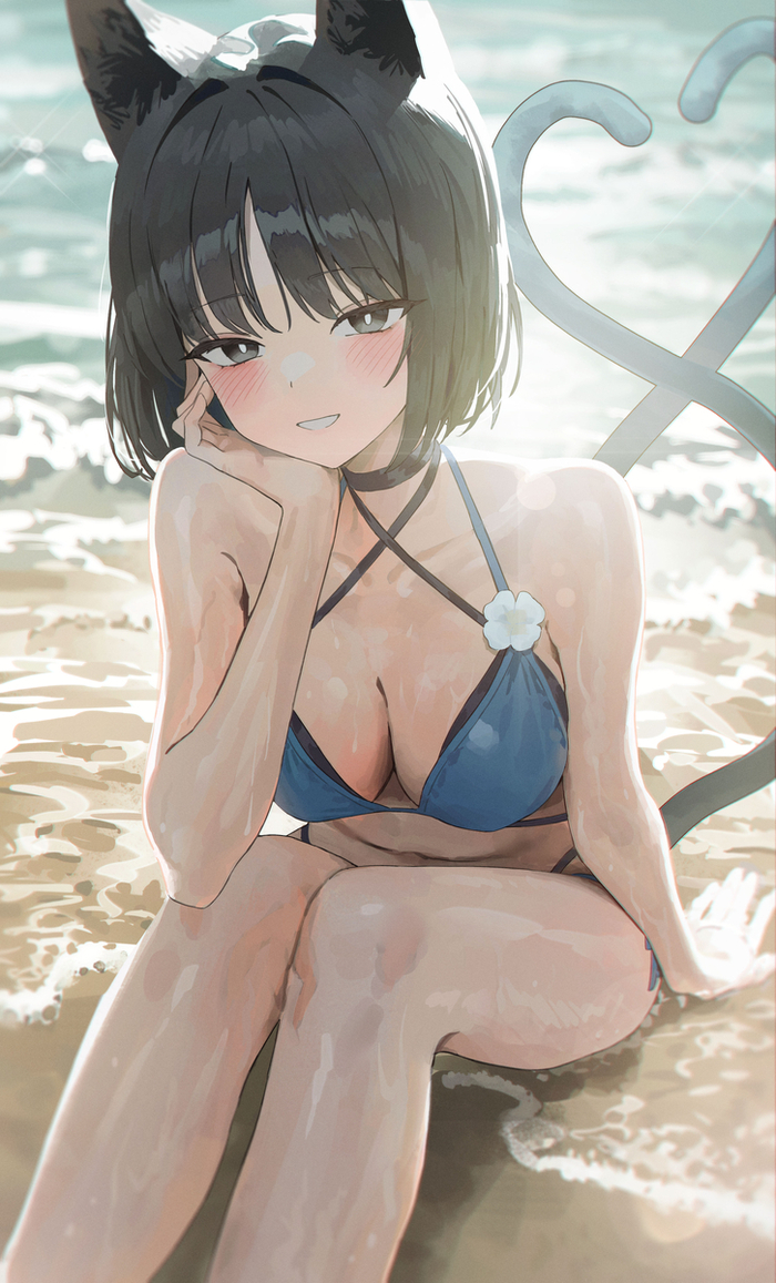   Anime Art, , Blue Archive, Kikyou, , , Animal Ears, 