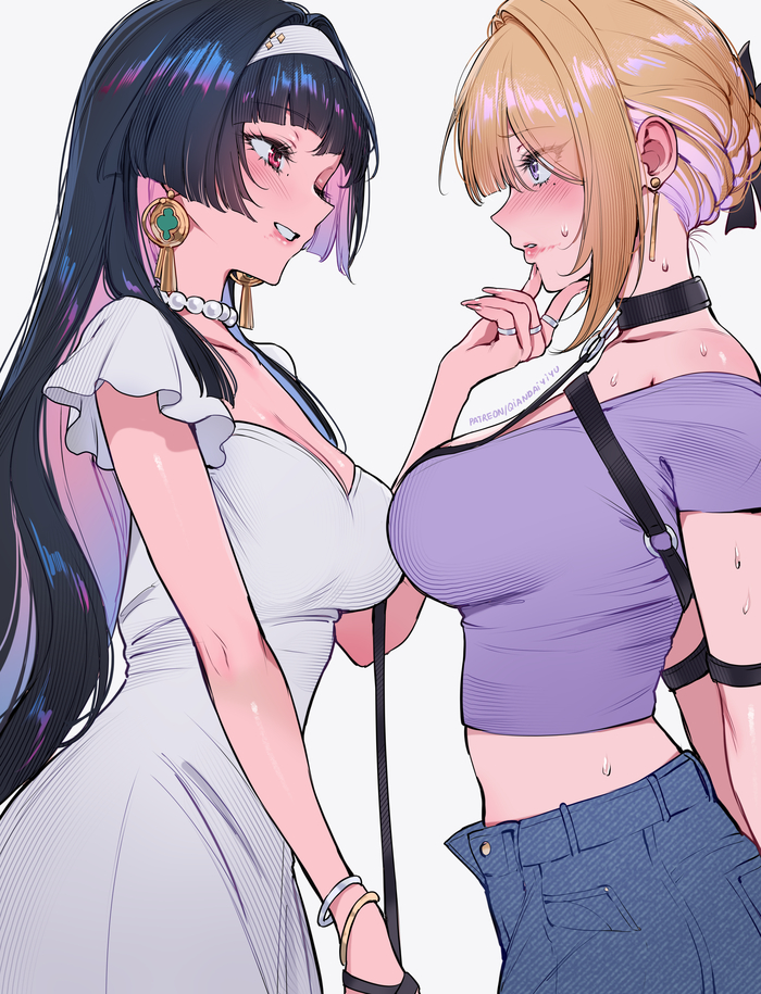  Anime Art, , Zenless Zone Zero, Astra Yao (zzz), Evelyn Chevalier (zzz), , , Qiandaiyiyu