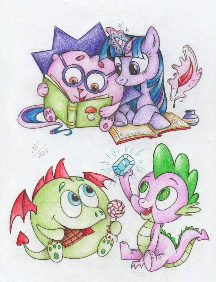   My Little Pony, Twilight Sparkle, Spike, Fluttershy, Applejack, Pinkie Pie, Rarity, Rainbow Dash, 