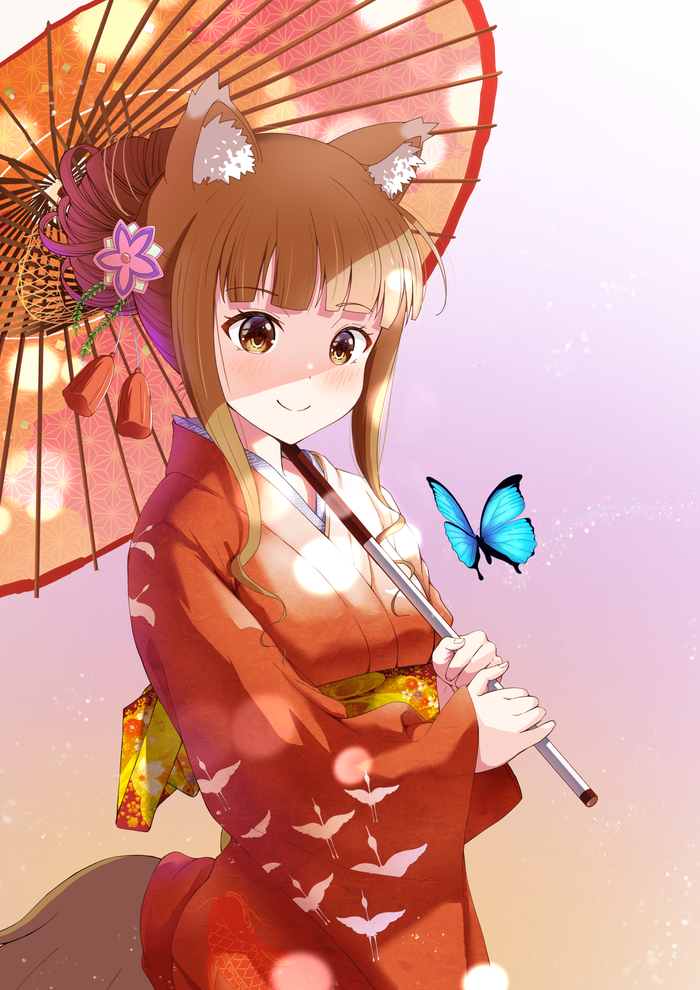  Anime Art, , Spice and Wolf, Holo, Pixiv, , , Animal Ears