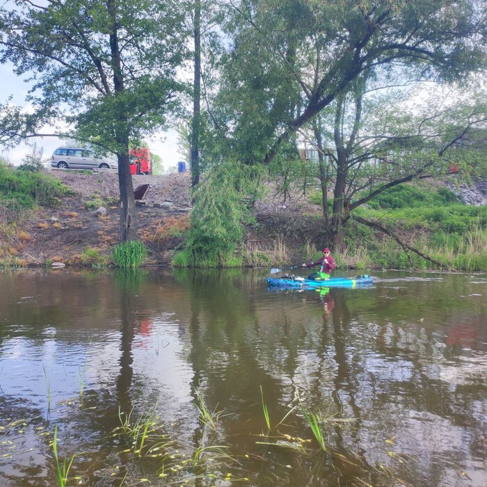 тестирую весло