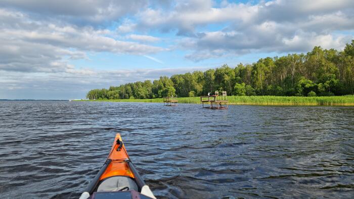 Когда у рыбаков свои VIP-ложи. Платформы прямо посреди Волги.