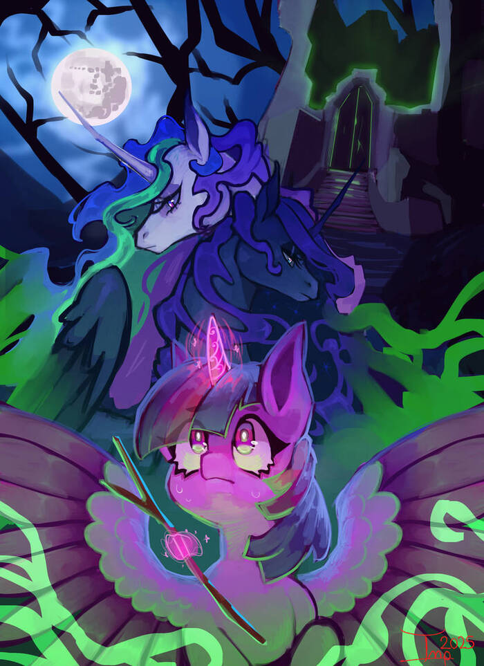      My Little Pony, Twilight Sparkle, Princess Celestia, Princess Luna
