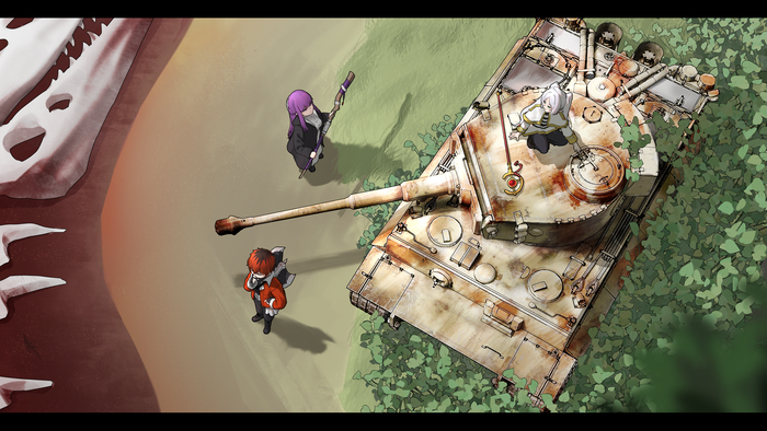 -  , Anime Art, Frieren, Fern, Stark (Sousou no Frieren), Sousou no Frieren