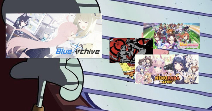      ,  , Blue Archive, Uma Musume Pretty Derby, Persona 5, Nekopara
