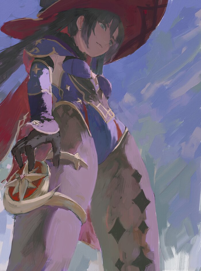  Genshin Impact, , Anime Art, Mona (Genshin Impact)