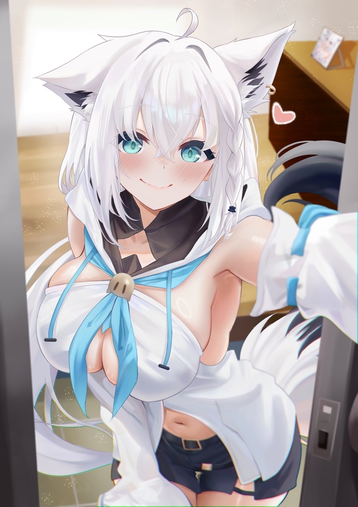     , Anime Art, Animal Ears, Hololive, Virtual YouTuber, Shirakami Fubuki